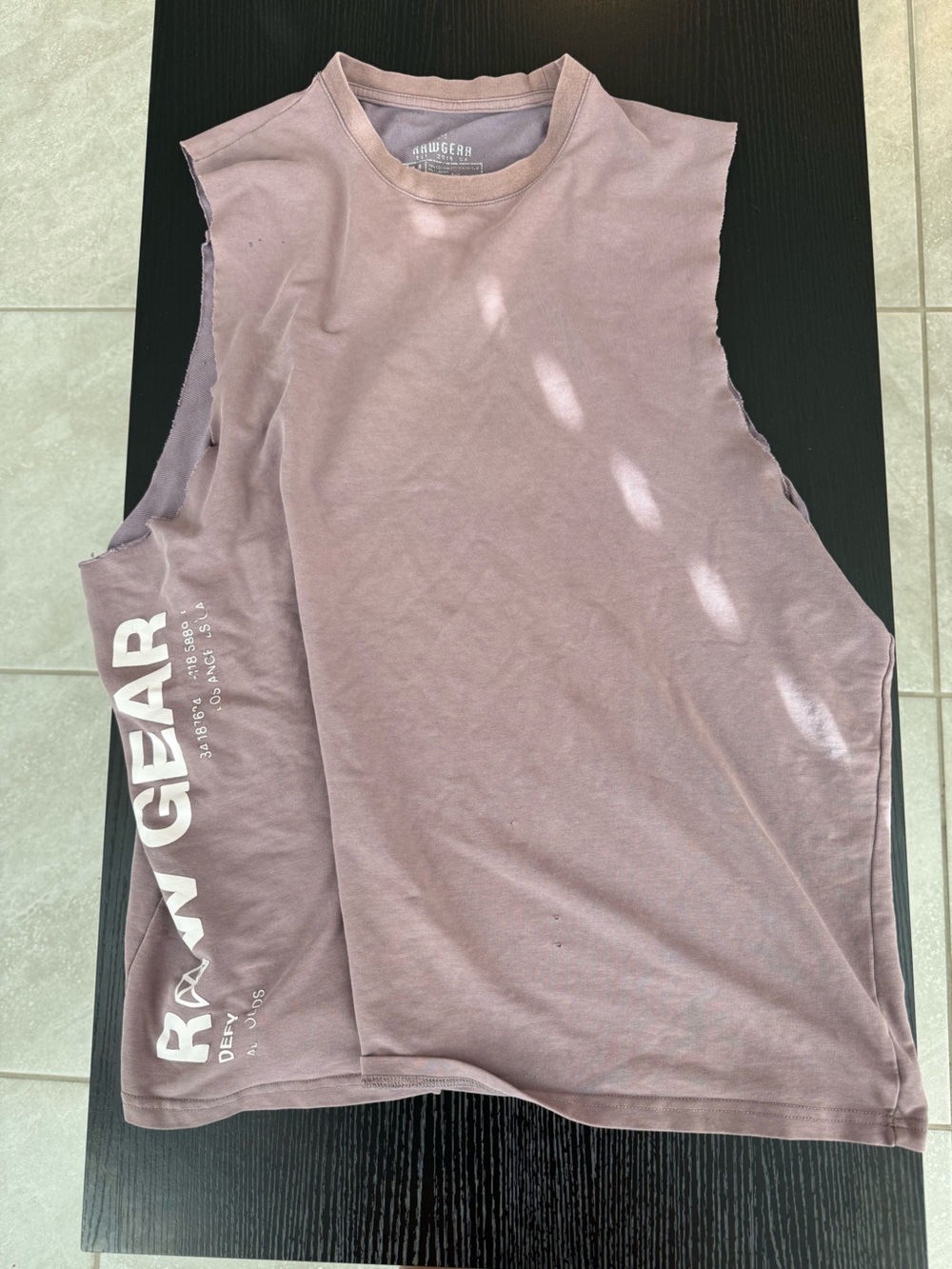 RawGear Men's Muscle Tee in Dusty Rose